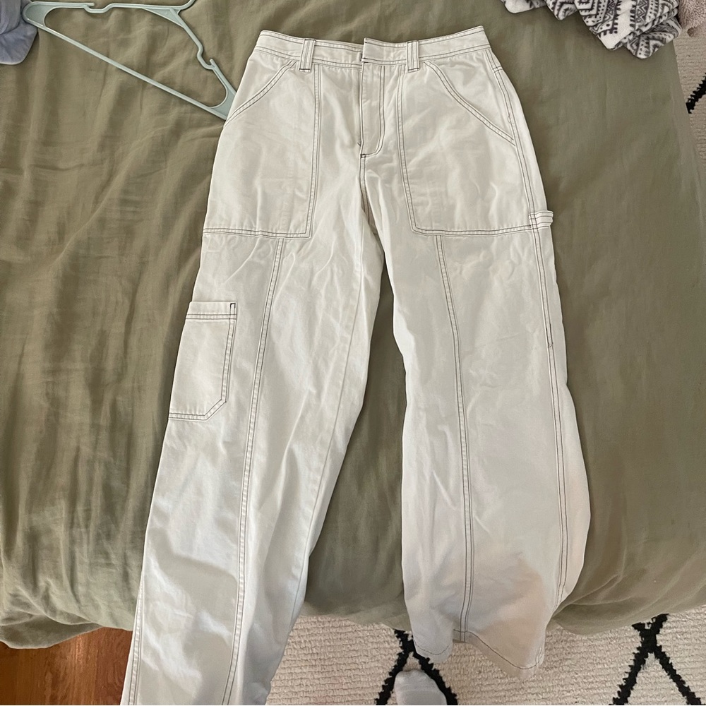 Sunday best white cargo pants